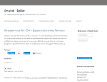 Tablet Screenshot of emploi-eglise.ch